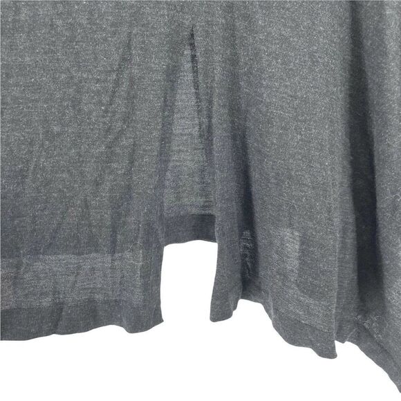 Crea Concept Sweater Dolman Turtleneck Split Front Grey Size 38 US M Wool Blend - Picture 3 of 6